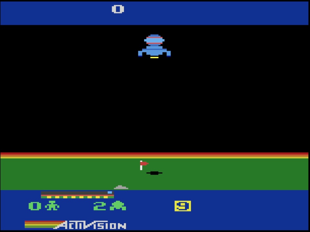 Gameplay of Cosmic Commuter for Atari 2600